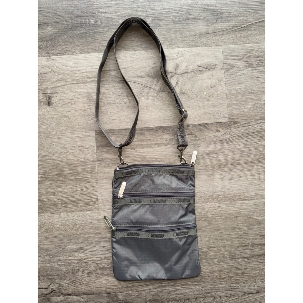 Le Sport Sac Dark Gray Small Crossbody Bag